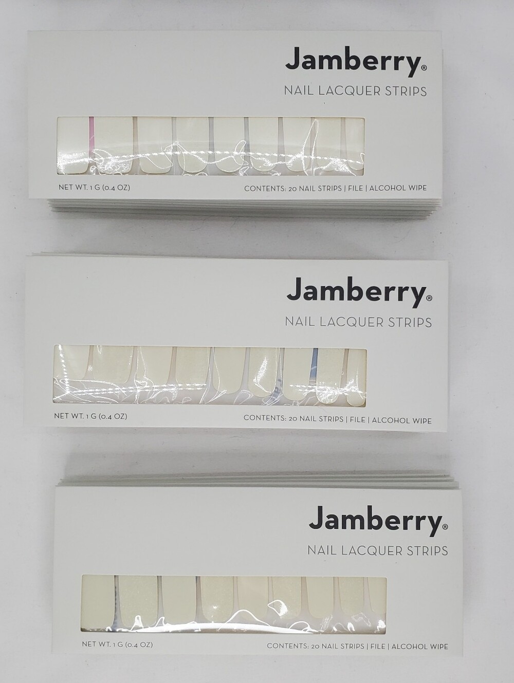 Lot of 25 Jamberry Nail Lacquer Strips